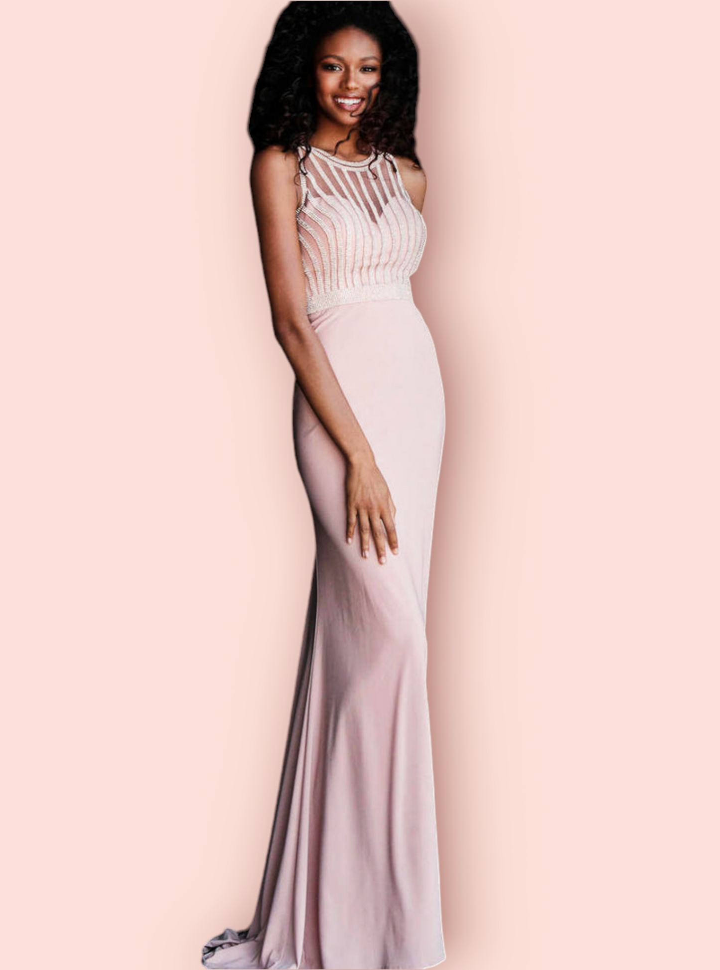 Jovani 62722 Blush Dress  RRP £ 550